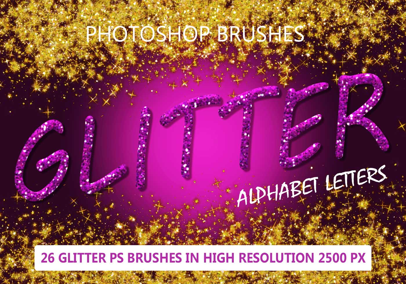 Alphabet Letters Free Brushes (232 Free Downloads)