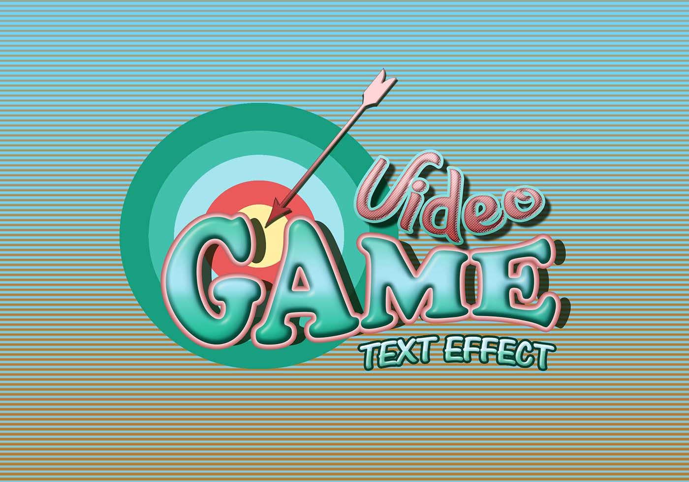 Video Game Text Effect PSD Free Brushes at Brusheezy!