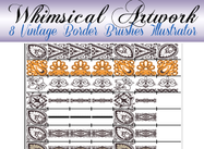 8-vintage-lace-border-brushes-for-illustrator