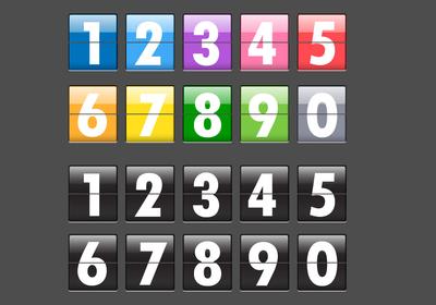 Free Numbers Brushes
