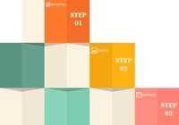 Blocos abstratos de fundo psd