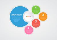 Numerierter infografischer PSD-Hintergrund