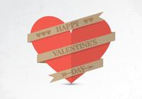 Papier Valentine Heart PSD Achtergrond