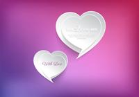 Tal Bubble Heart PSD Bakgrund