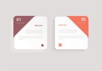 Modernes Quadrat Etikett psd Pack