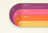 Funky Retro Infografischer Hintergrund PSD