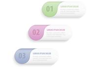 Botões Pastel Banners Conjunto PSD