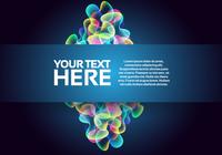 Glowing Abstract Bubble Background PSD