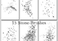 Stone-pebble-brushes