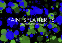 Free Paint Splatter Photoshop Brushes 16