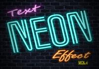 neon text effekt psd vol.4
