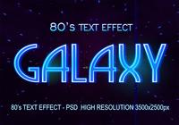 80er Text-Effekt PSD