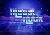 Efeito de texto dos anos 80 PSD