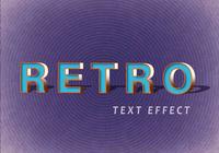 Effets de texte rétro PSD