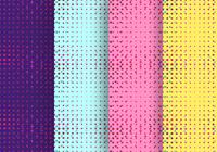 Neon Light Particles Seamless Pattern Design