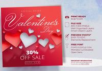 Valentijnsdag-aanbieding Instagram-sjablonen aanbieden