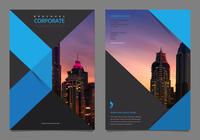 Professionell elegant företags flygblad mock up