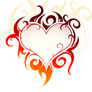 Wandtattoo-herz