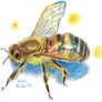 Crayon_bee_by_kimikana