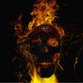 Flamingglassgauntletskull