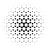 Abstract-halftone-circle-dots-radial-hexagonal-black-white-vector-illustration-element-89204391