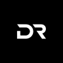 Daniel_r._logo_on_a_black_background